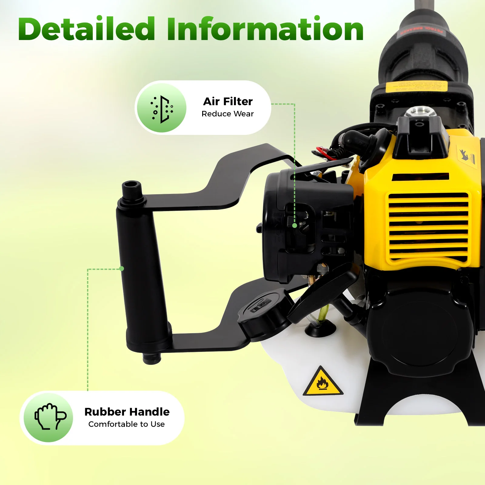 Tragbarer Baumbagger, Baumgrabmaschine, Baumbagger mit Schaufelgeschwindigkeit 6500 U/min – Detail 5