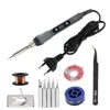 60W/80W Electric Soldering Iron Adjustable Temperature Digital Display Electronic Welding Repair Tools With Solder Tin Iron Tips 2