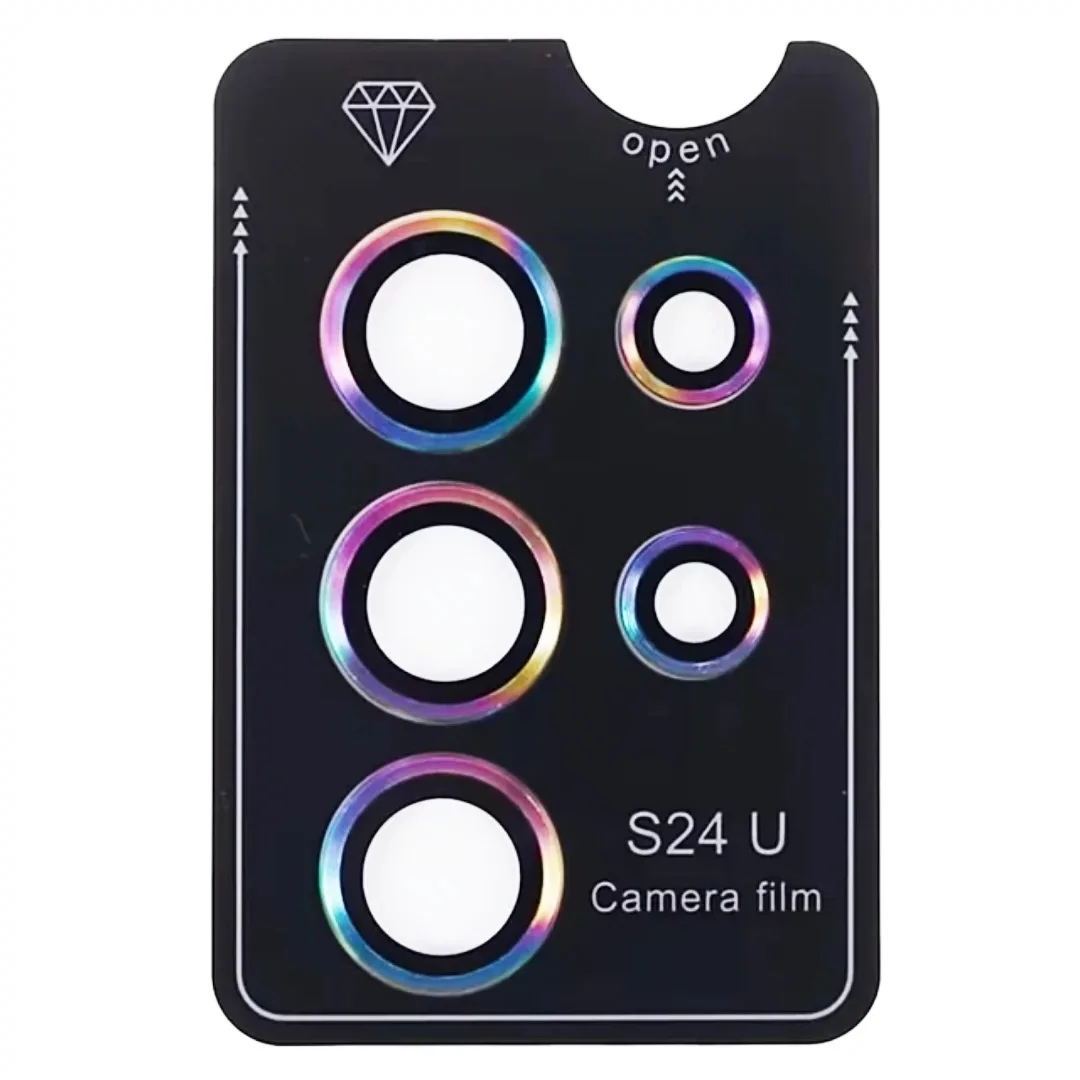 Premium Tempered Glass Camera Lens Protector with Metal Cover