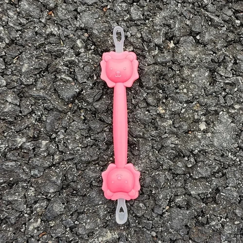 TPE Baby Cleaner Soft Wax Spoon Double-headed Curette Picker Nose Cleaner Silicone Ear Baby Cotton Swabs Clean Tweezers cotton swabs