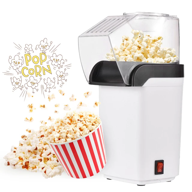 1200W Mini Household Healthy Hot Air Oil-free Popcorn Maker Corn Popper For  Home Kitchen - AliExpress