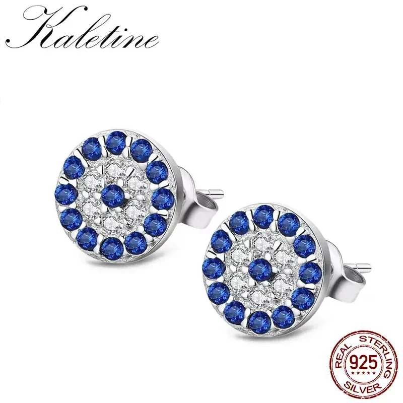Orecchini Pendenti In Argento Sterling 925 Con Occhio Di Turco E Cristallo Cz Blu – Gioiello Portafortuna, Eleganza Raffinata Per Matrimoni E Feste