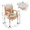 Portable Toilet Chair for Home Use Height Adjustable Toilet 6