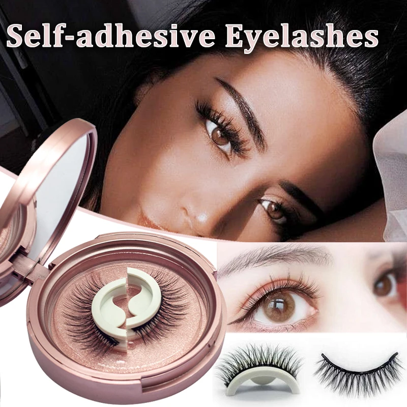 3d Self Stick Lashes Self Adhesive No Glue False Mink Eyelashes