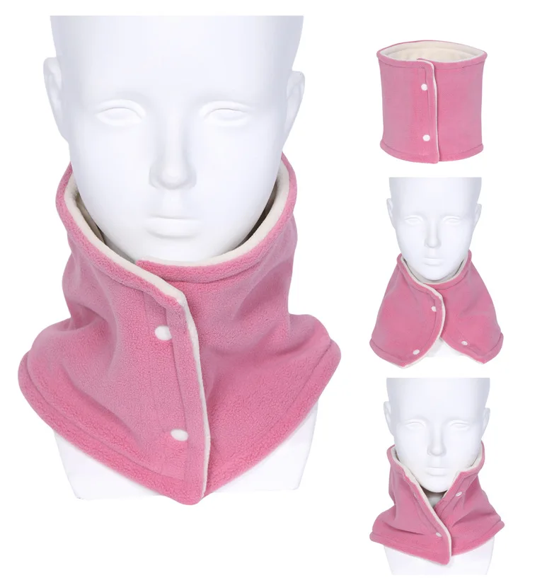 Winter Paar doppelseitige Polar Fleece Hals Gamasche Luxus Marke Dicken Ring Schalldämpfer für Frauen Warme Kaschmir Hals Abdeckung schal – Detail 6