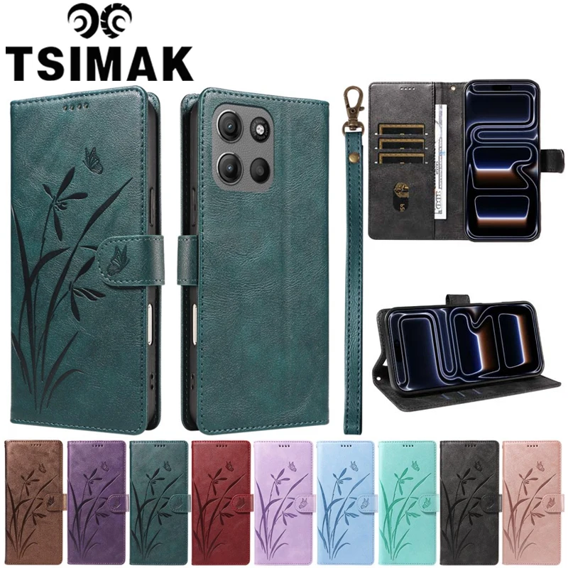 Luxurious Leather Magnetic Flip Wallet Phone Case with Card Holder