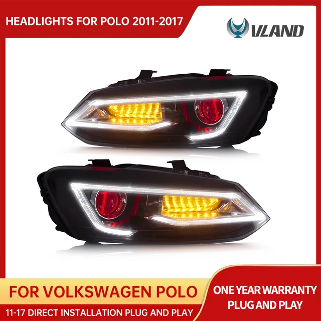 VLAND Headlamp Car Headlight Assembly For Volkswagen Polo 2011