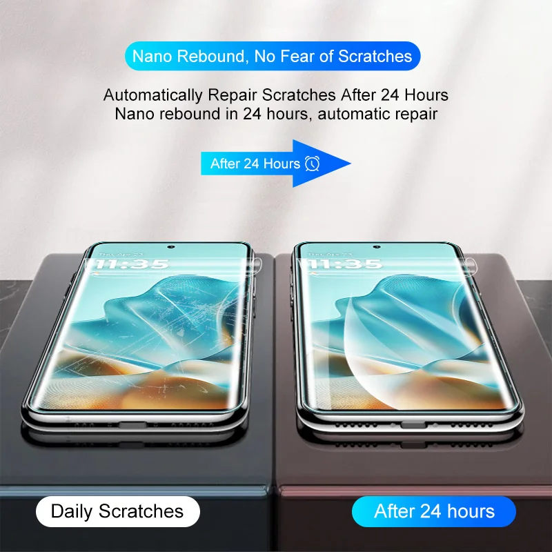 4Pcs Hydrogel Full Coverage Screen Protectors - Soft Film