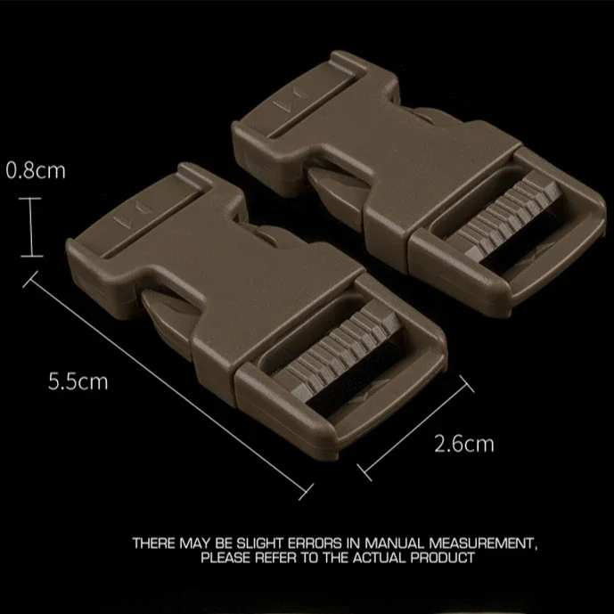 Tactical Ladder Lock Square Shaped Buckle Hunting Vest Backpack Camping Hiking CS Accessories Outdoor Sports Tools Equipment