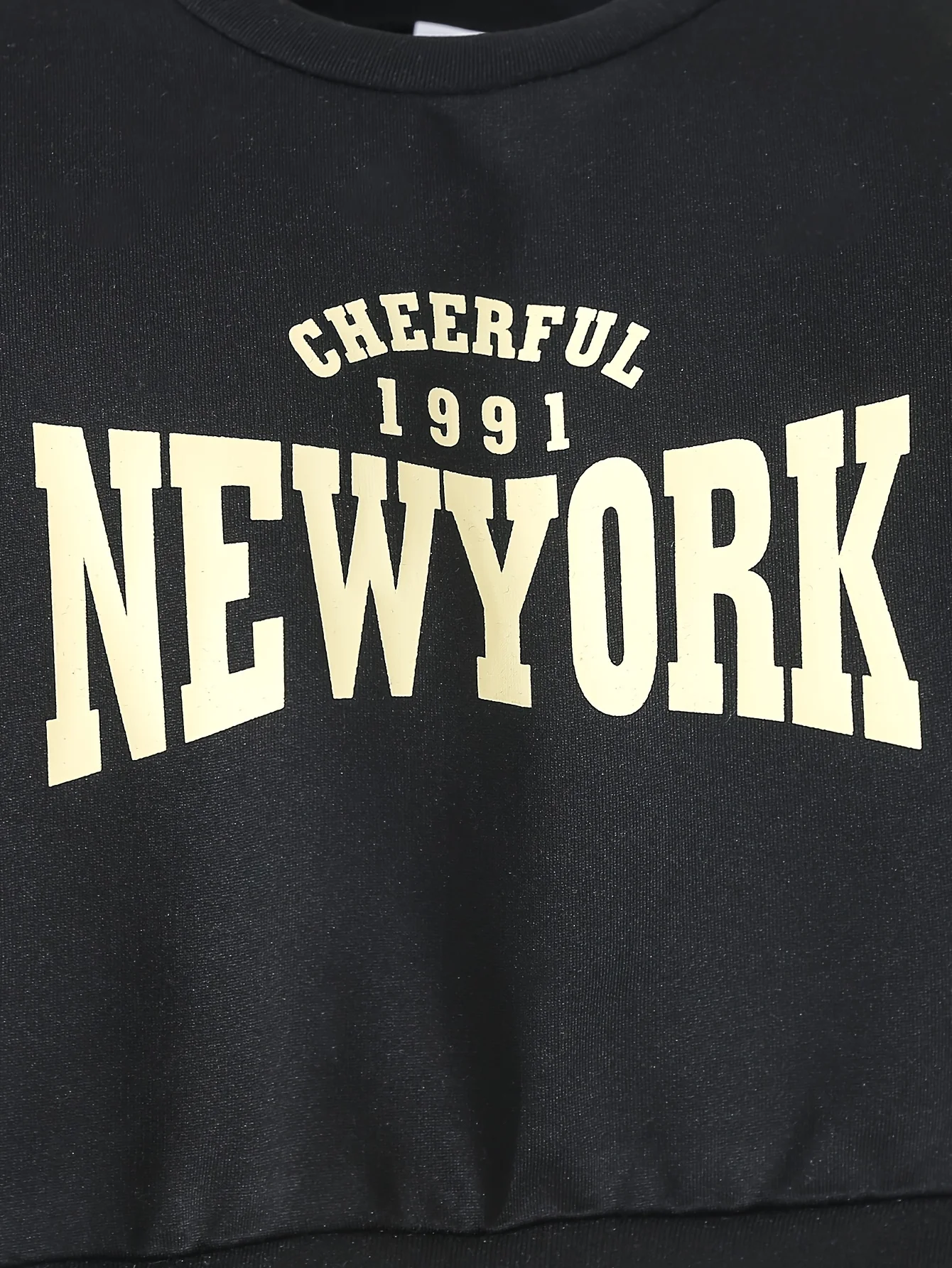 NewYork Alphabet Print Black And White Patchwork Fabric Comfortable Style Fashion Retro Trend Outdoor Sports Spring Set 4