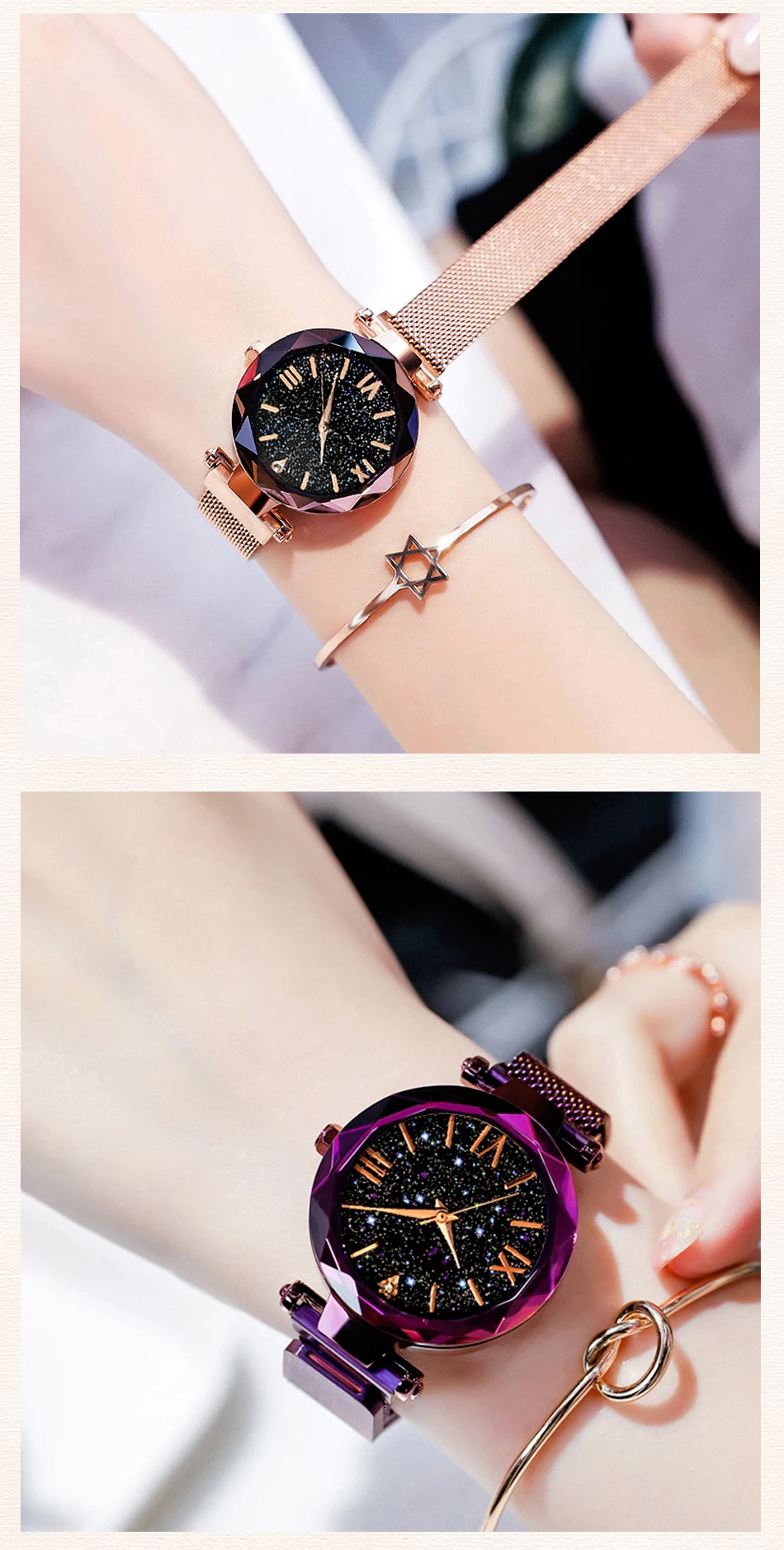 Starry Sky Women's Watch - worn