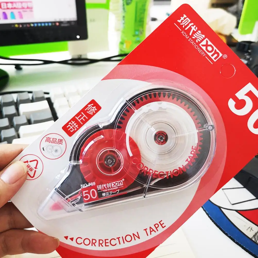 Large-capacity Correction Tape 50m Long Roller Text For A Correction Typos Writing Variety Paper Of To Data Use Suitable Ea C1I3 images - 6