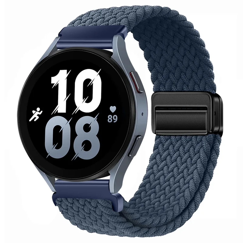 Adjustable Magnetic Buckle Nylon Strap with Metal Accents - Available in 22mm & 20mm Sizes