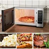 BLACK+DECKER EM036AB14 Digital Microwave Oven with Turntable Push-Button Door, Child Safety Lock, Stainless Steel, 1.4 Cu.ft 3
