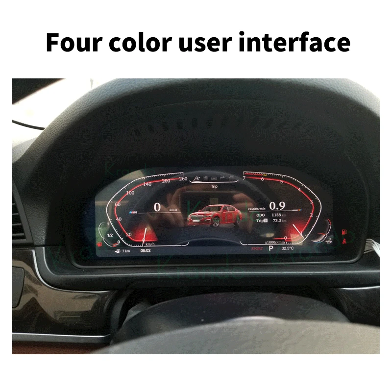 Krando 자동차 대시 보드 디스플레이 패널, 디지털 클러스터 조종석, BMW 5 시리즈 F10 F11 F06 F01 F02 X3 F25 X4 F26 X5 F15 F18 X6 F16