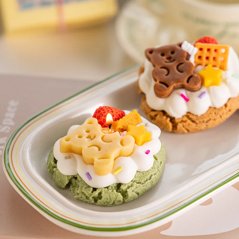 Emulational Cookies Candle Silicone Mold Fondant Baking Mould Candy Cake Biscuit Making Tools Kitchen Supplies Candle Moulds silicone mold,cake mold,silicone candle mold,aromatherapy candle mold,silicone candle molds,candle mold