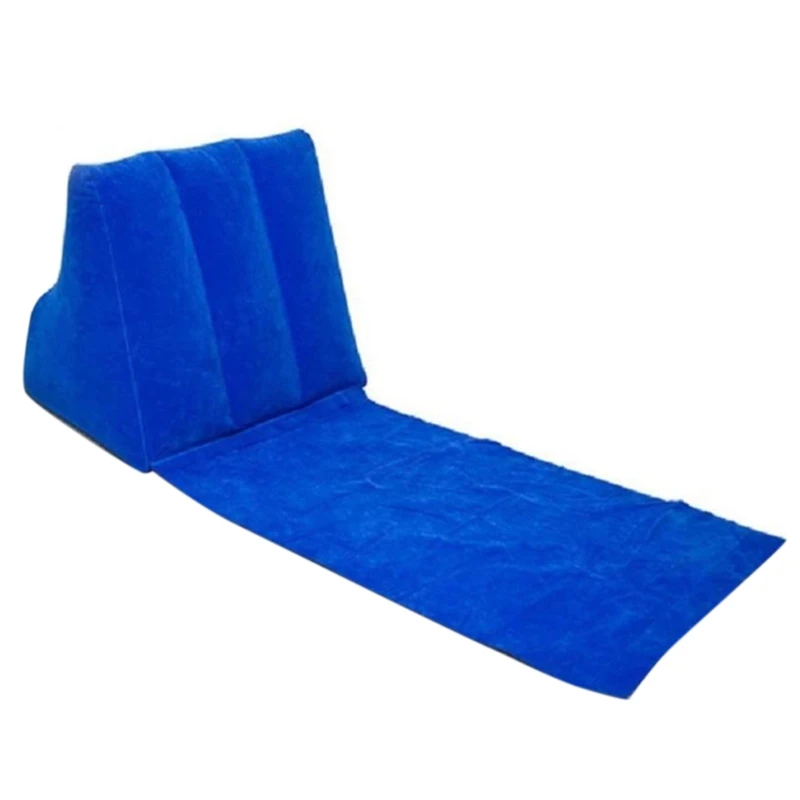 Portable Folding Outdoor Camping Beach Mat Air Bed Travel with Inflatable Mattress Leisure Lounger Cushion Rest Pillow | Спорт и