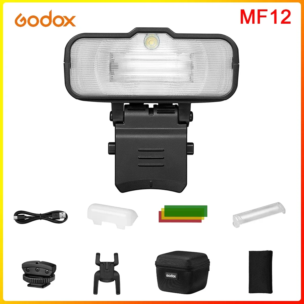 Godox MF12 K2 Macro Flash Speedlite 2.4G Wireless Control TTL/M Mode Built-in Lithium Battery for Nikon Sony Canon Fuji Olympus 5