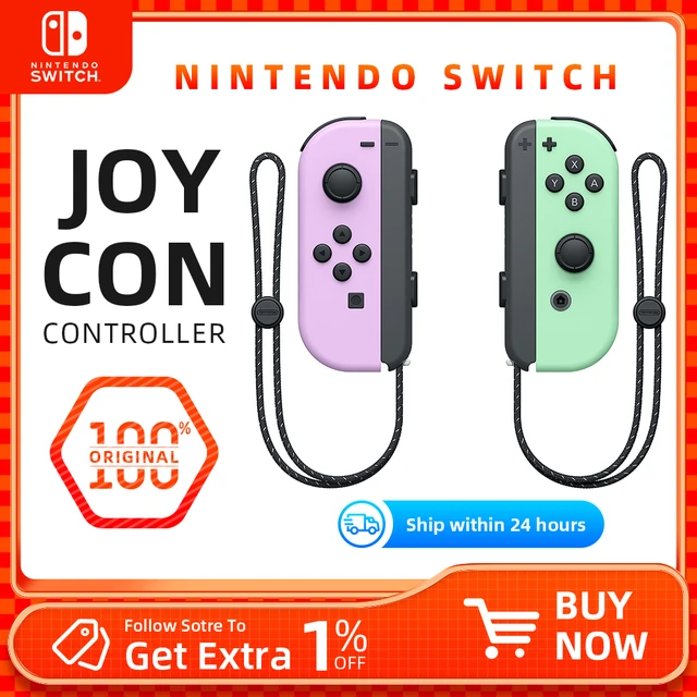 Nintendo Switch Joy Con Set (L+R) Pastel Purple / Pastel Green for