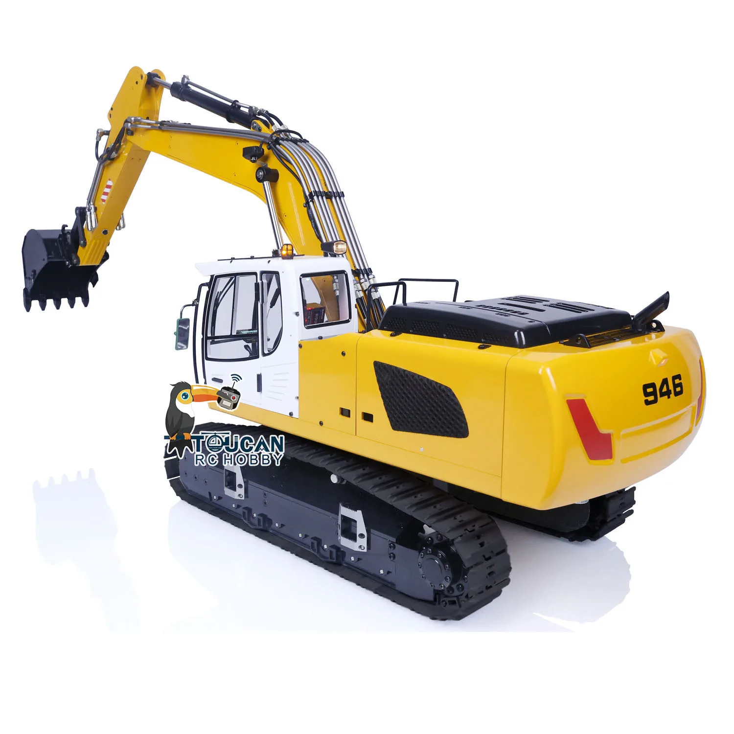 In Stock MTM 946 RC Hydraulic Excavator 1/14 Remote Control Truck Construction Vehicle Car Grab Bucket Ripper Light Toys TH19597 3