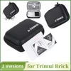 for Trimui Brick Hard Carrying Case Travel Protective Case Anti-scratch Tempered Glass Screen Protector with Tempered Glass Film 1