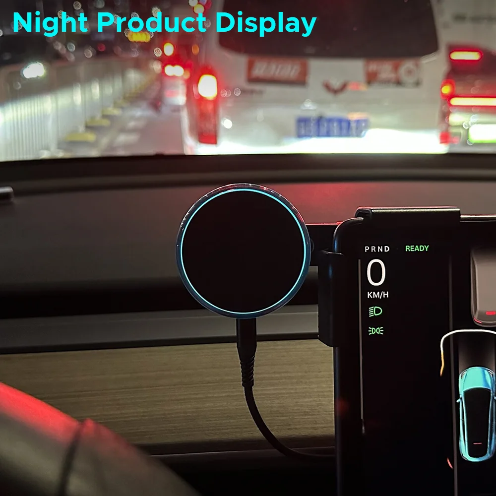 Qi2 15W for iPhone Magsafe Magnetic Wireless Charger Phone Holder Screen Mount F