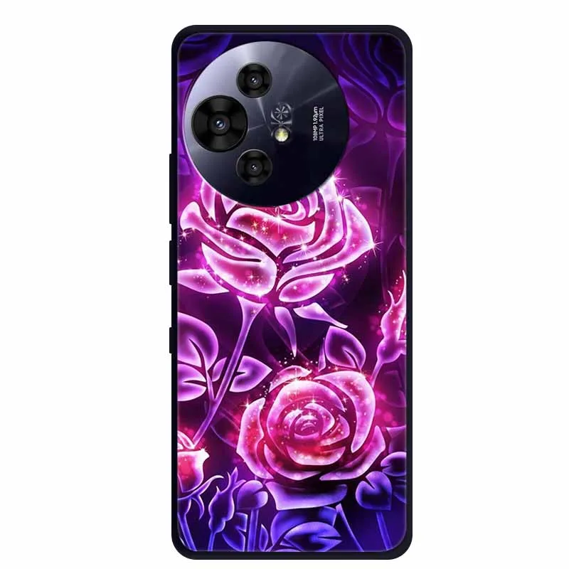 Black Silicone Protective Back Cover - Stylish and Durable Bumper Coque for TCL 50 Pro NxtPaper 5G