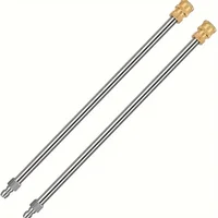 High Pressure Water Gun Extension Rod Quick Plug 17 Inch Stainless Steel Extension Rod 1/4 Male And Female Quick Connection Exte 1