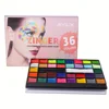 36-Color Face and Body Painting, Large Cream Face Painting Palette Set, Suitable for Halloween and Holiday Party Special Effect Costume Role-Playing Makeup 1