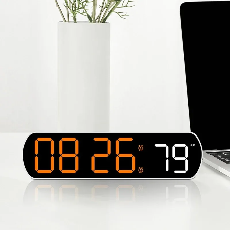 Voice Activated LED Multifunction Digital Alarm Clock with Temperature & Date Display