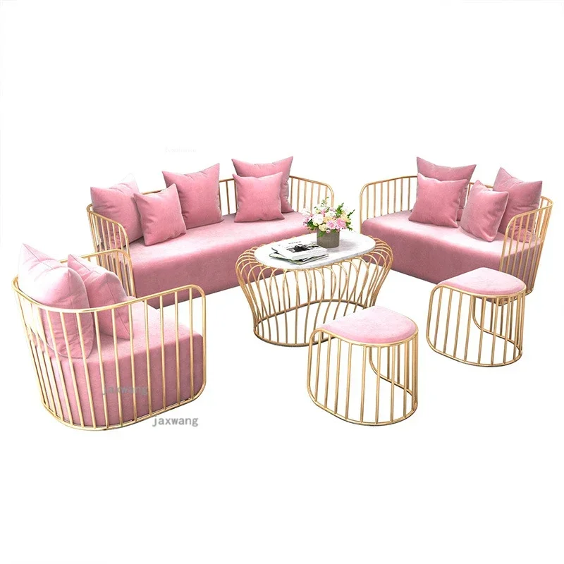 Nordic Leisure Lazy Living Room Sofas simple Fabric Deck Small ...