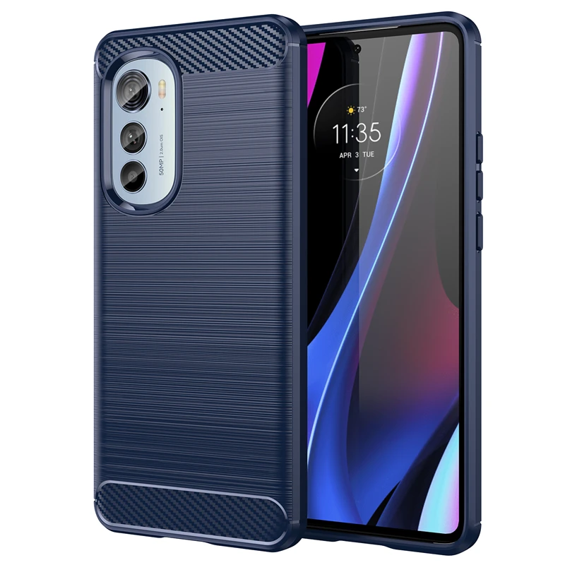 Enhanced Bumper Anti-Knock Silicone Carbon Fiber Phone Case