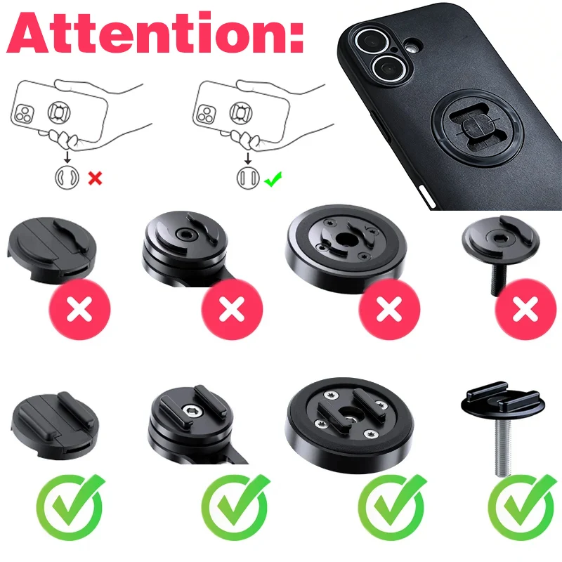 Phone Holder Mobile Phone Case for iPhone 17 17Pro 17Air 17ProMax Motorcycle/Bike Moto Mount Cell Phone Cover Shockproof Case - 2