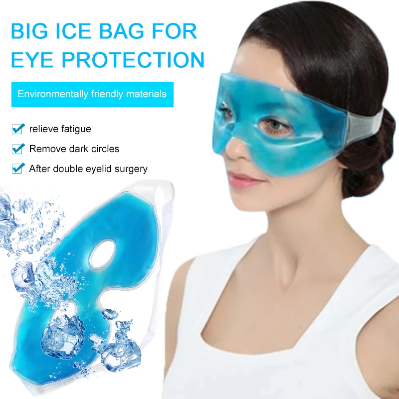 

Ice Eye Mask Gel Eye Mask Reusable Cold Cooling Soothing Relief Tired Eye Fatigue Relaxing Pad Remove Dark Circles Eye Ice Bag