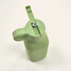 1PCS Baby Silicone Sports Cup Portable Baby Tableware Solid Color Baby Water Bottle Leakproof Baby Sippy Cups Kids Flip Lid Cup 3