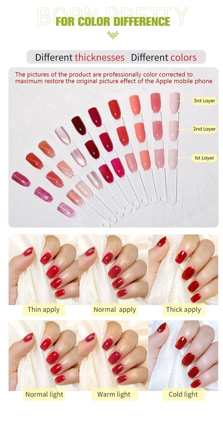 Scb75a6d329fa4279bed4a29f194f1565m 10ml Summer Fruit Cat Magnetic Gel Nail Polish, New Guava Glass Beads Semi Permanent Nail Polish Green Nails Mallzona