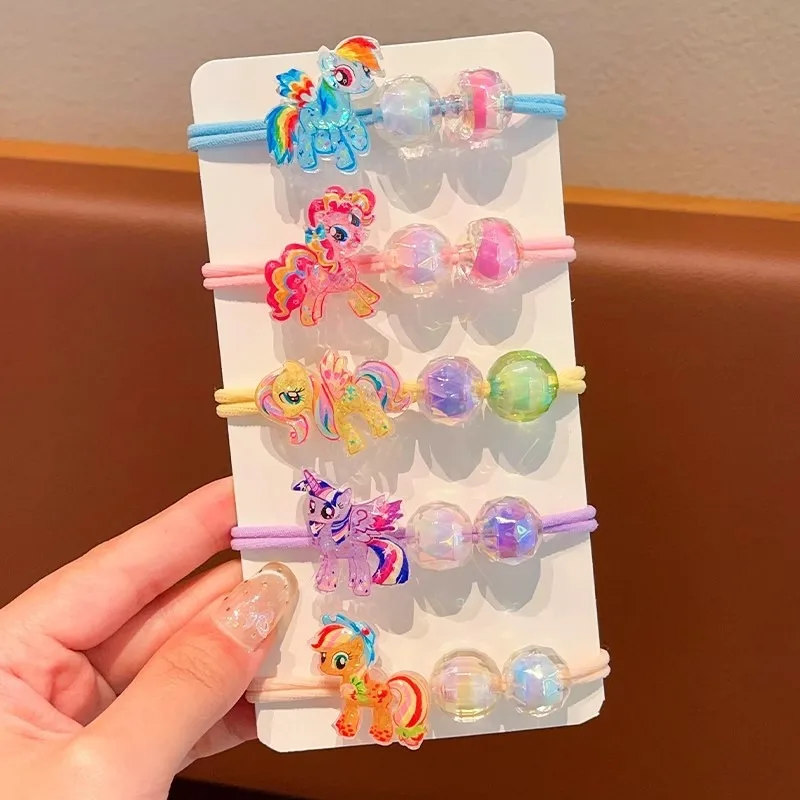 Adorable My Little Pony Hair Scrunchies Set – Cute Kawaii Elastic Hair Accessories Gift