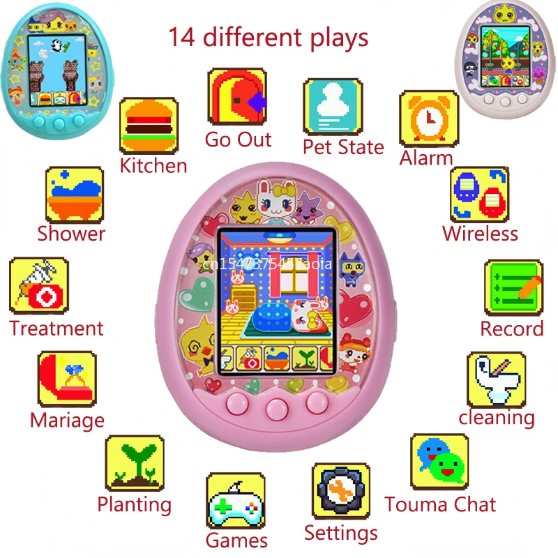 New Tamagotchi Funny Kids Electronic Pets Toys  Pet In One Virtual Cyber Pet Interactive Toy Digital HD Color Screen E-pet 550 2