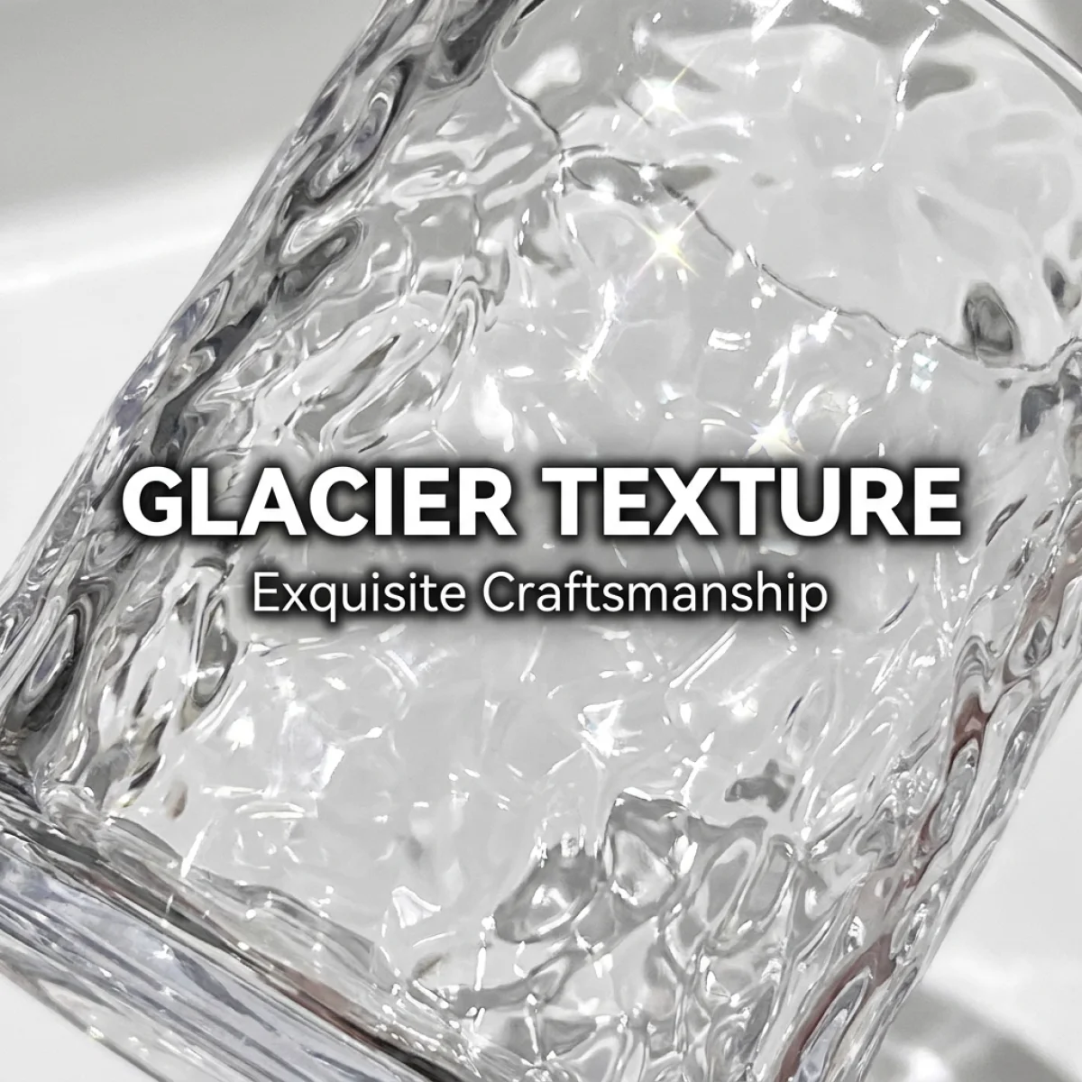 Glacier Ripple Rinse Cup– Rounded Cup Mouth Protects Lips, Versatile Home Storage, Healthy & Durable For Daily Bathroom_voghion.com