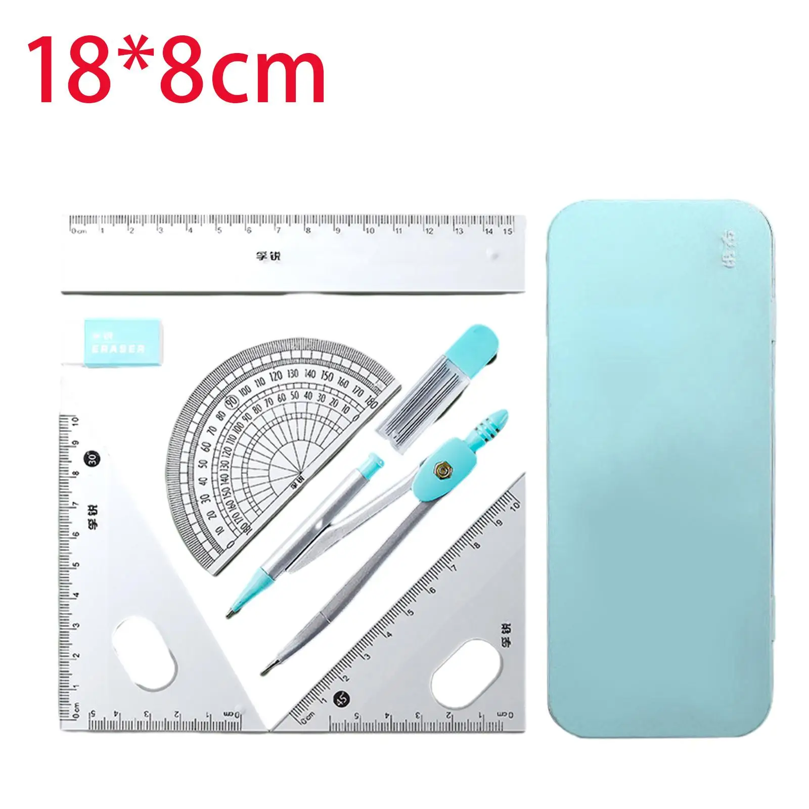 Math Geometry Set Protractor Drafting Tools for Adults Office Teachers
