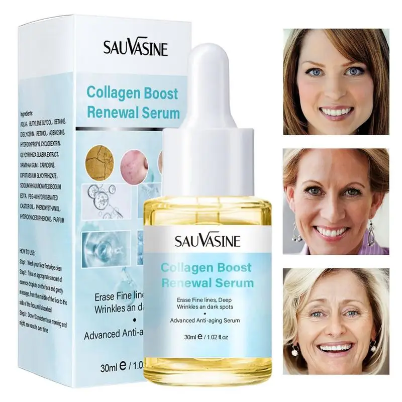 30ml Advanced Collagen Boost Serum przeciwstarzeniowe przeciwzmarszczkowy kwas hialuronowy kolagen opóźniający starzenie wybielanie nawilżający pielęgnacja twarzy