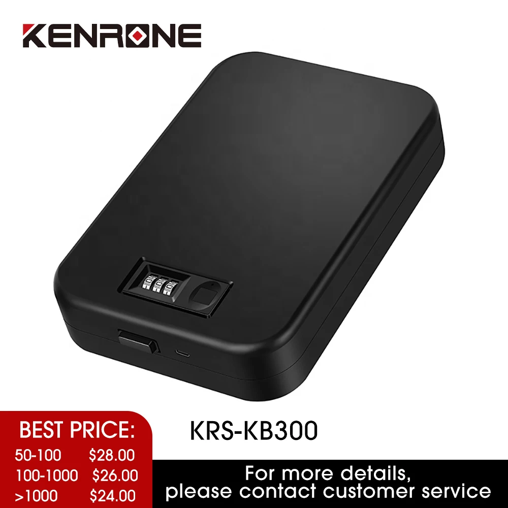 Portable Travel Fingerprint Pistol Safe Waterproof Moisture-Proof Box Mini Handgun Gun Safe with Steel Rope