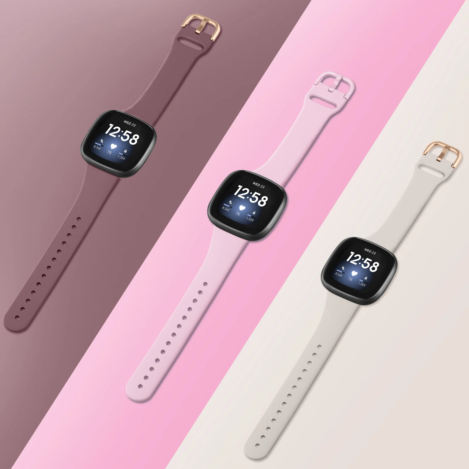 Silicone Slim Strap Band Bracelet Replacement
