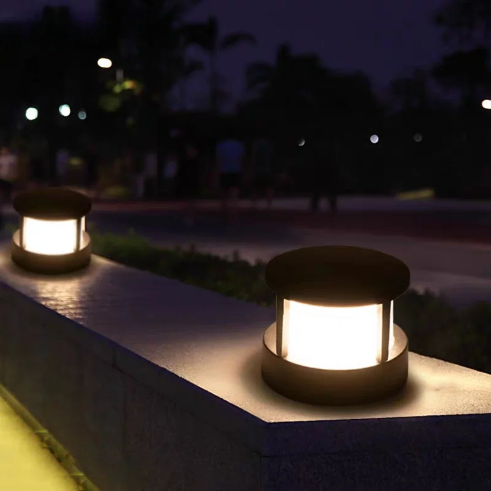 New Outdoor Lawn Lamp Led Die-casting Aluminium Modern Garden Villa Patio Light Outdoor Bollard Light