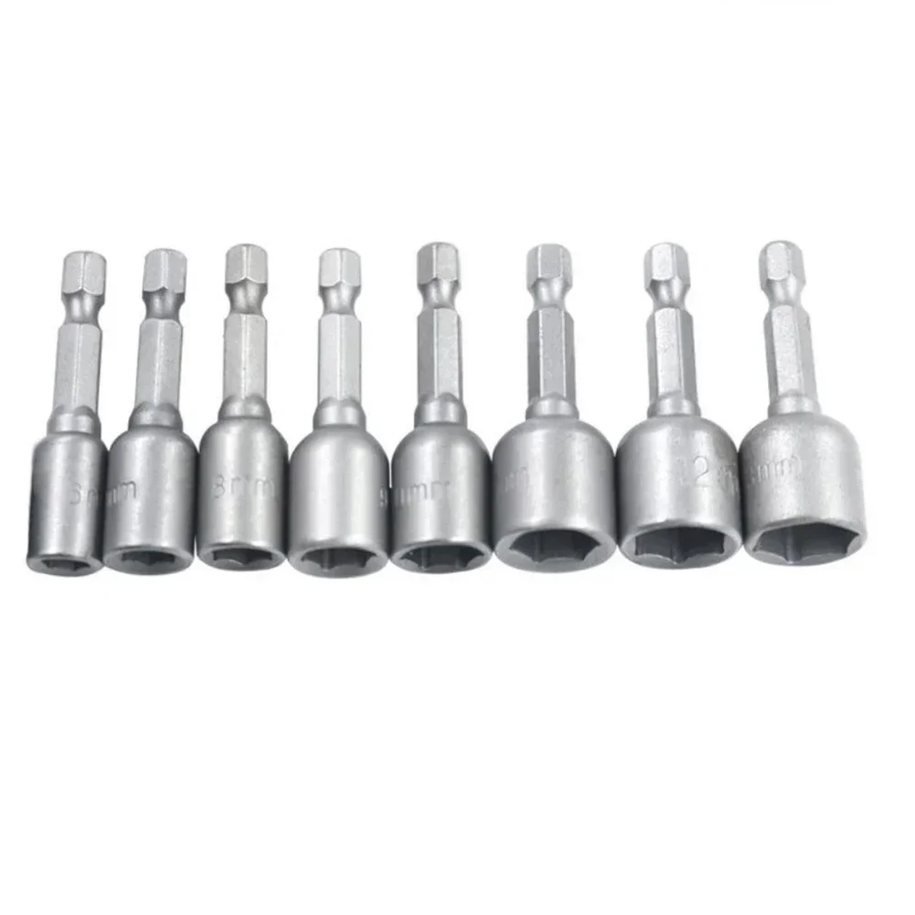 2-Piece Magnetic Nut Screwdriver Set with Hex Drill Bit Adapters
