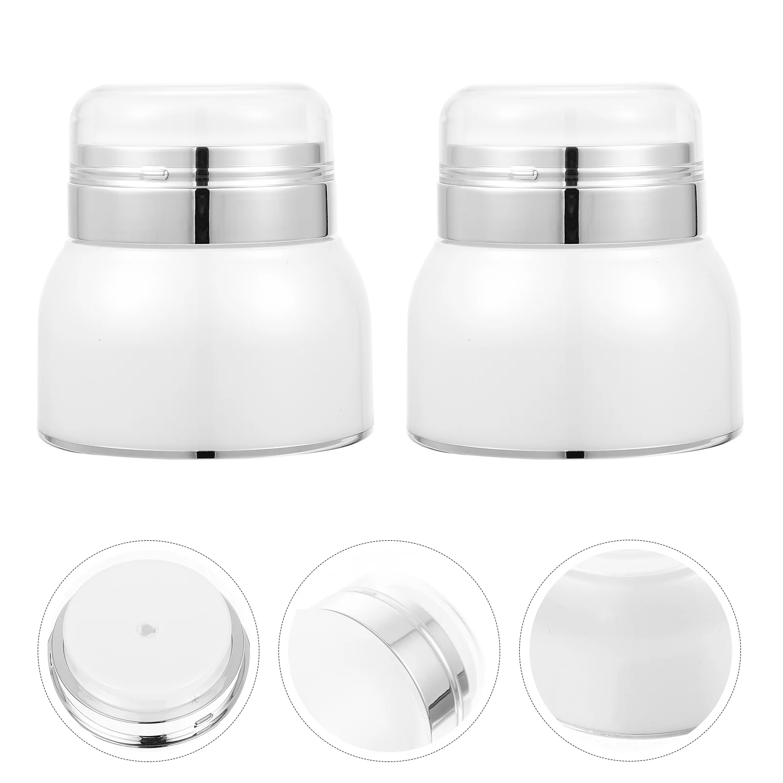 

2 Pcs Cream Sub Filling Cosmetics Lotion Package Container Acrylic Leakproof
