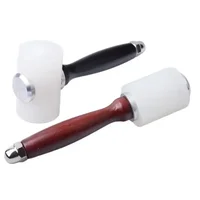 1 PCS DIY Leather Craft Tool Hammer T Shaped Straight Handmade Carving Cutting Punching Printing Engraving Drilling Nylon Beat 1