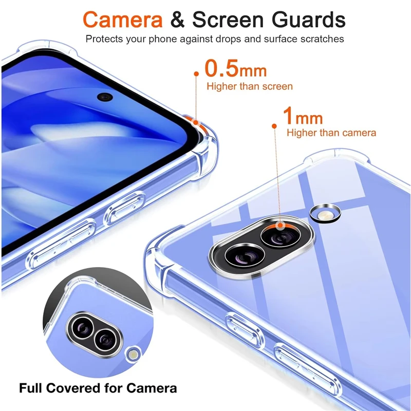 Ultra Slim Transparent Silicone TPU Phone Case Accessories