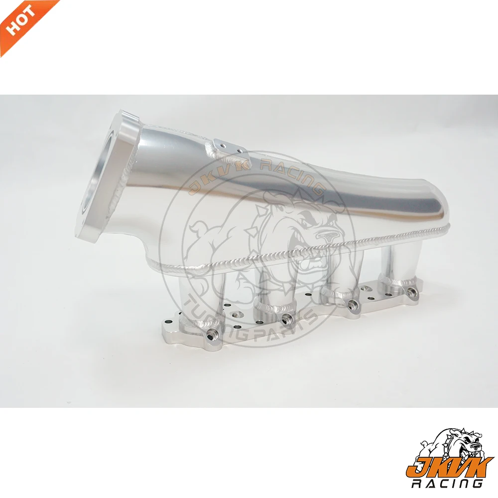 JKVK 레이싱 알루미늄 흡기 매니폴드, S14 SR20 SR20det 용, 76mm 스로틀 바디 및 연료 레일 흡기