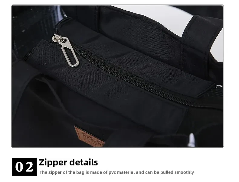 Lunchtasche mit hoher Kapazität und isolierter Thermo-Kühlbox aus Aluminiumfolie, Lunchbox, Tragetasche, Picknick-Reisetasche, Handtaschen aus Oxford-Stoff – Detail 4